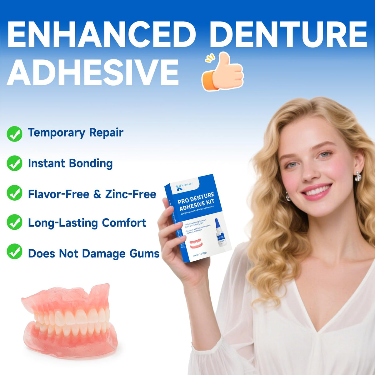 1 oz Denture Repair Adhesive Kit X769
