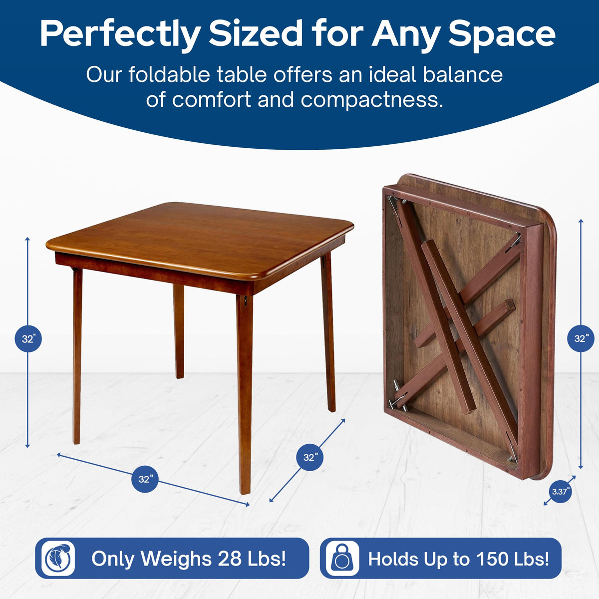 Fruitwood Wood Folding Table O436274