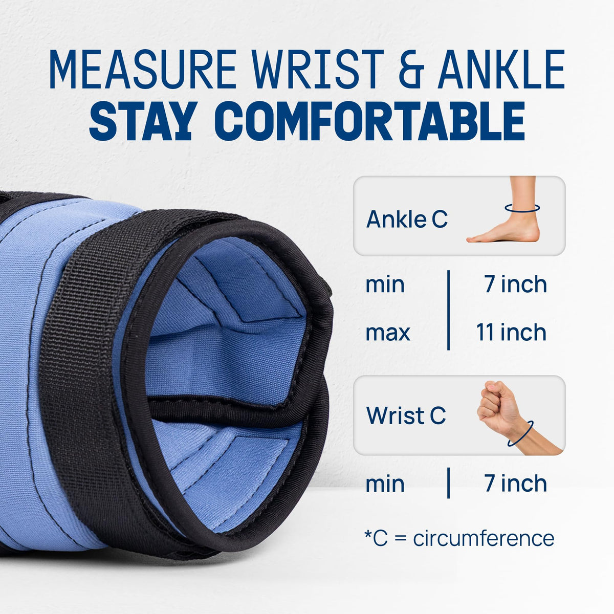 Adjustable Wrist & Ankle Weights 3.5/5 LB Pair A1360