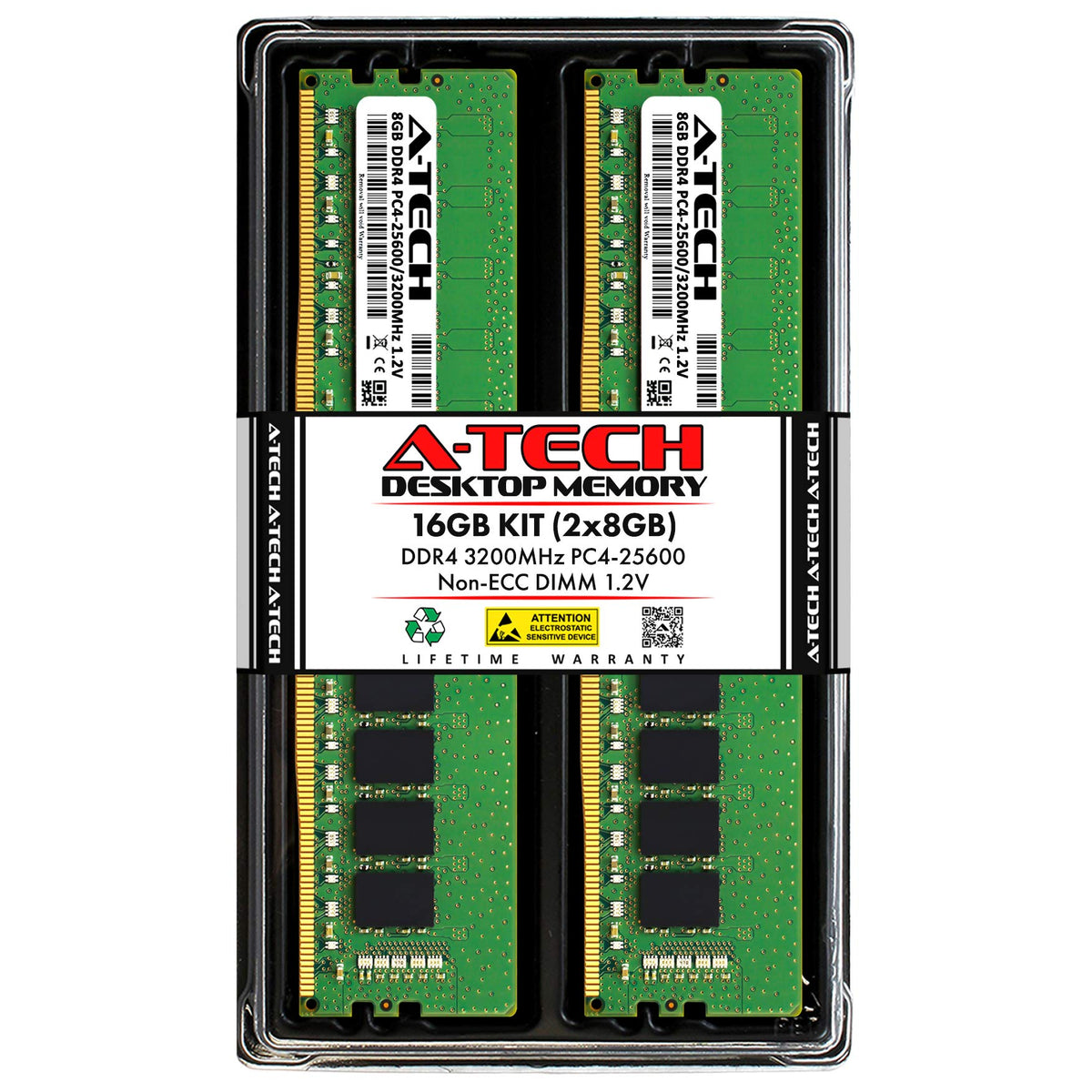 16GB DDR4 3200 MHz Non-ECC Desktop RAM Memory Modules M68162